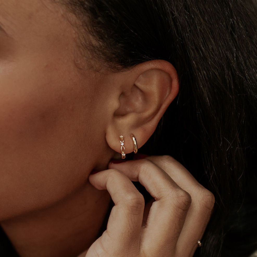 Isla Lace Hoops - WonderingCloth