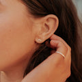 Laurel Gold Leaf Studs - WonderingCloth