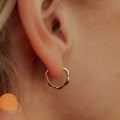 Lola Floral Hoops - WonderingCloth