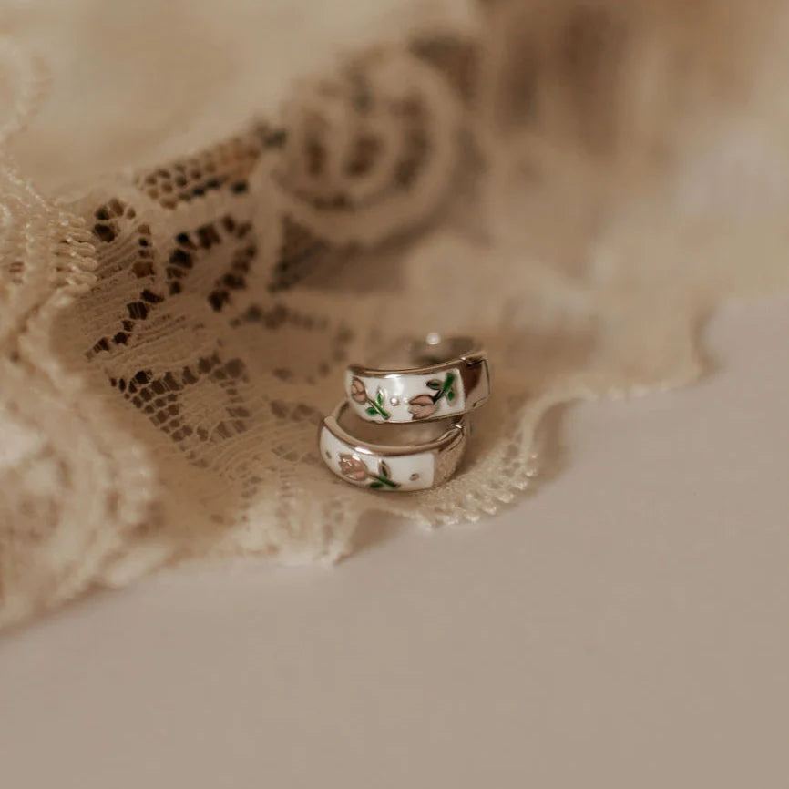 Eloise Tea Cup Hoops - WonderingCloth