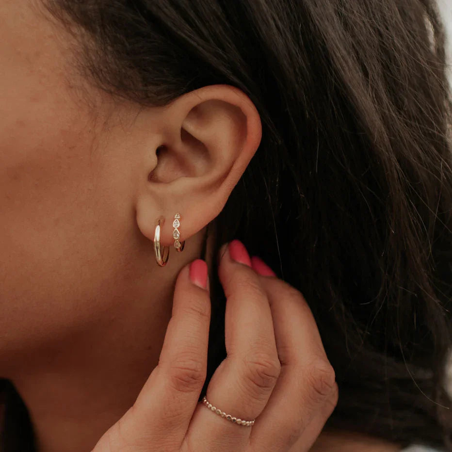 May Raindrop Hoops - WonderingCloth