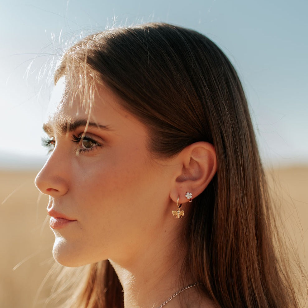Flower Mini Hoops - WonderingCloth