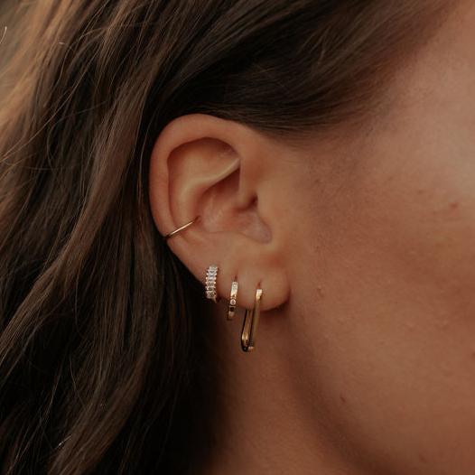 Diana Diamond Hoops - WonderingCloth