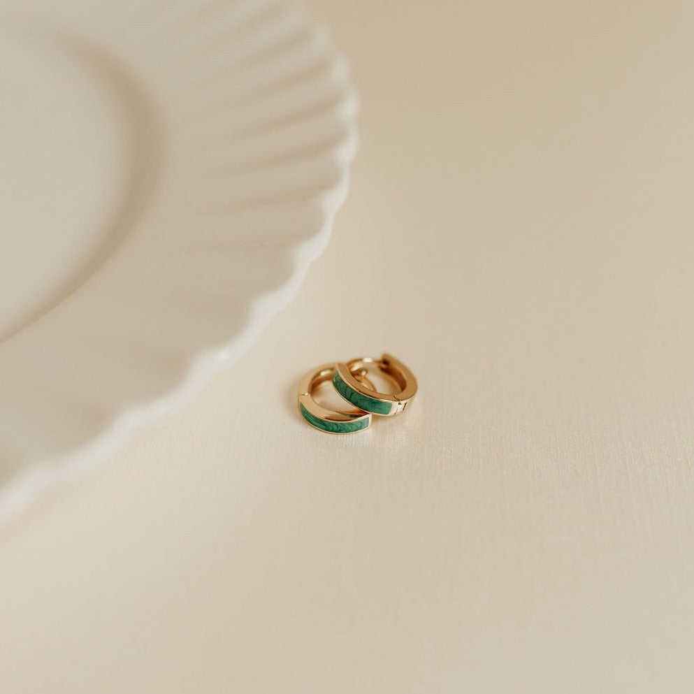 AZ Turquoise Hoops - WonderingCloth
