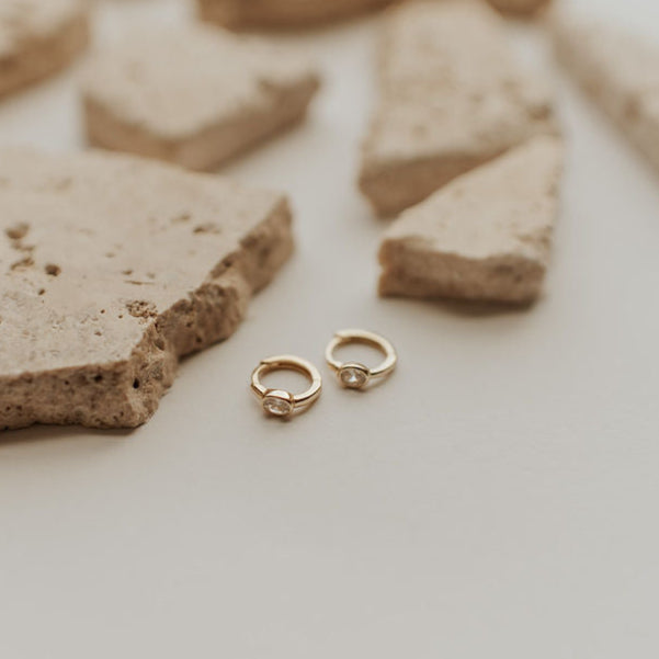 Aspen Diamond Hoops - WonderingCloth