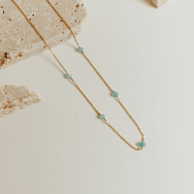 Malibu Necklace in Turquoise - WonderingCloth