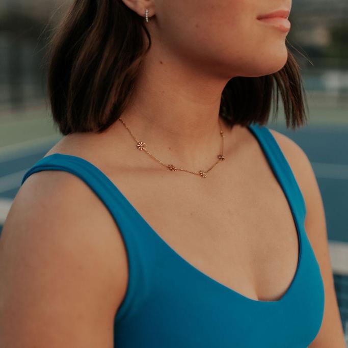 Anna Floral Necklace - WonderingCloth