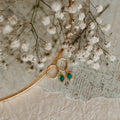 Riley Turquoise Hoops - WonderingCloth