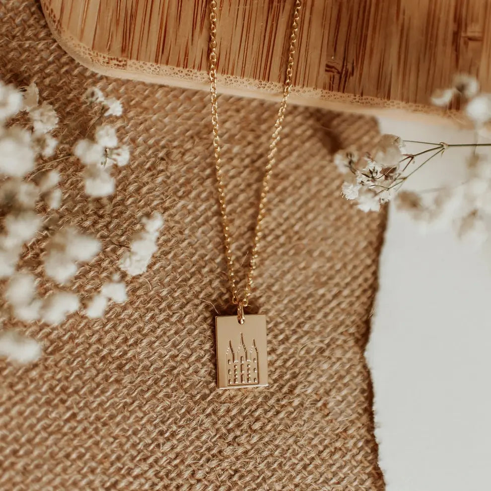 Salt Lake Temple Necklace - WonderingCloth