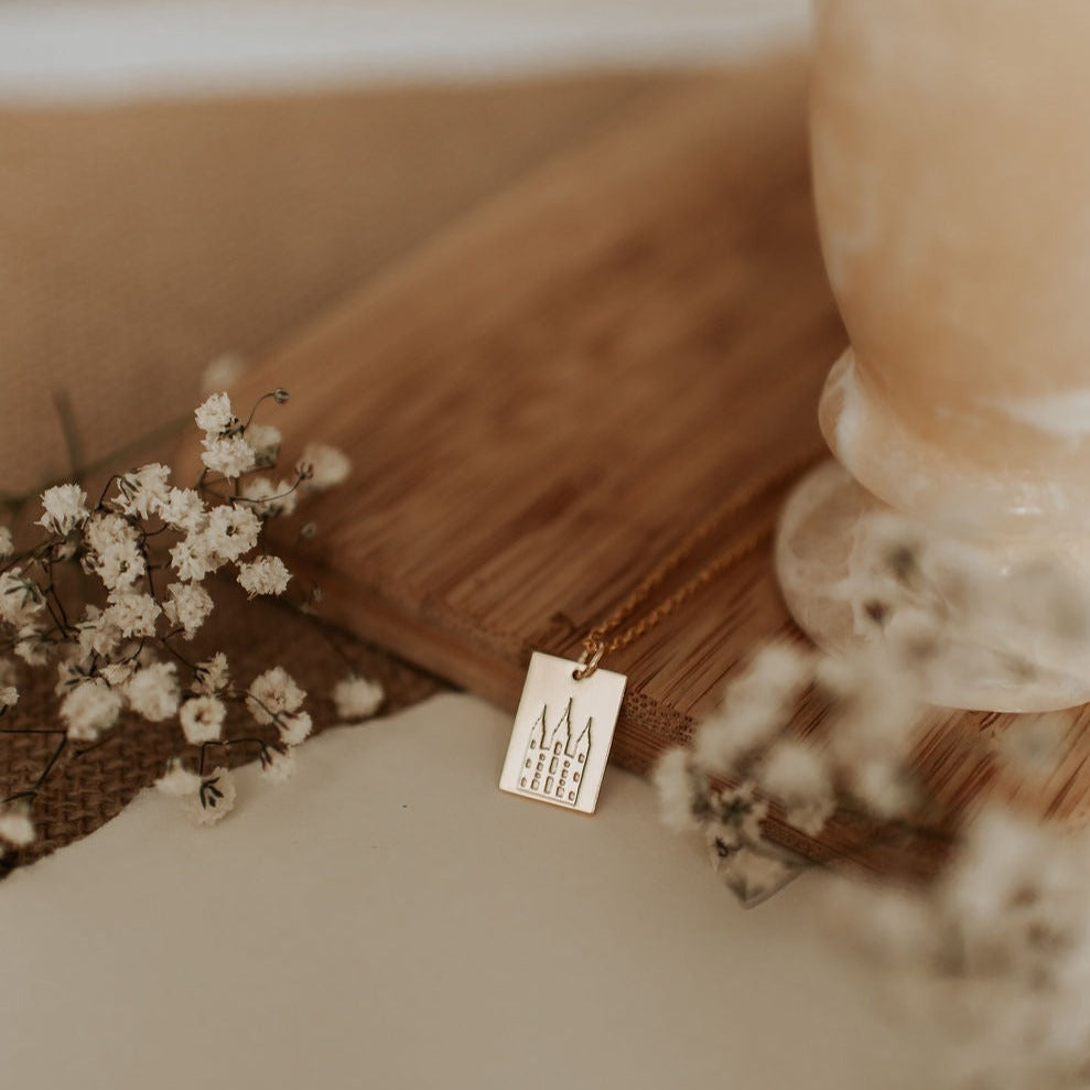 Salt Lake Temple Necklace - WonderingCloth