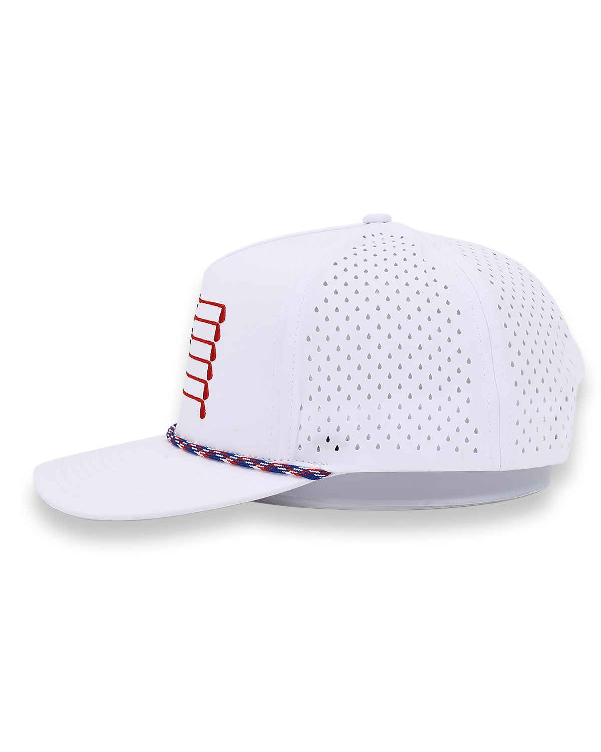 American Flag Rope Flat Bill Hat - WonderingCloth