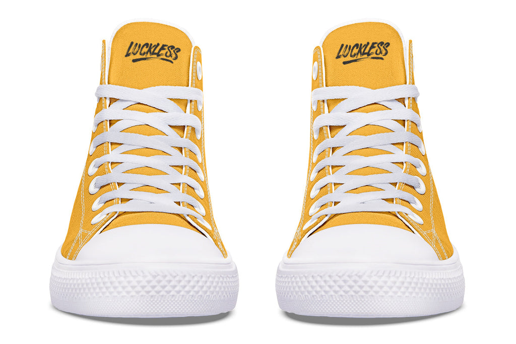 Sunflower And Skulls Yellow High Tops