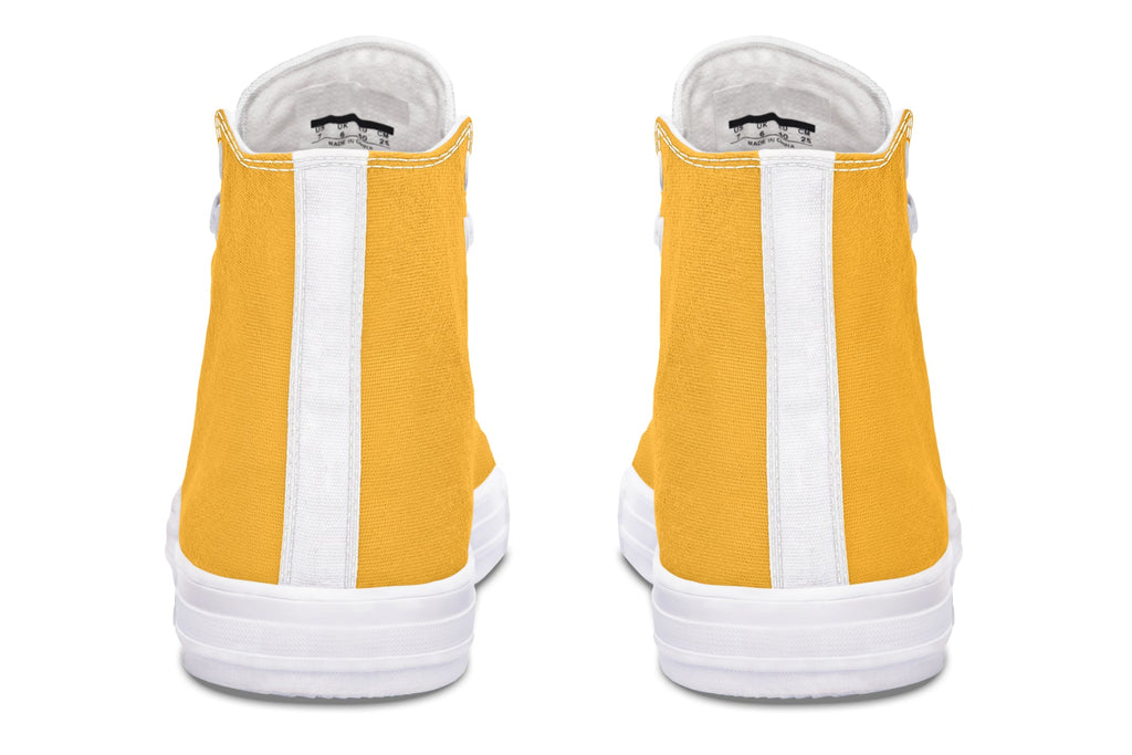 Sunflower And Skulls Yellow High Tops