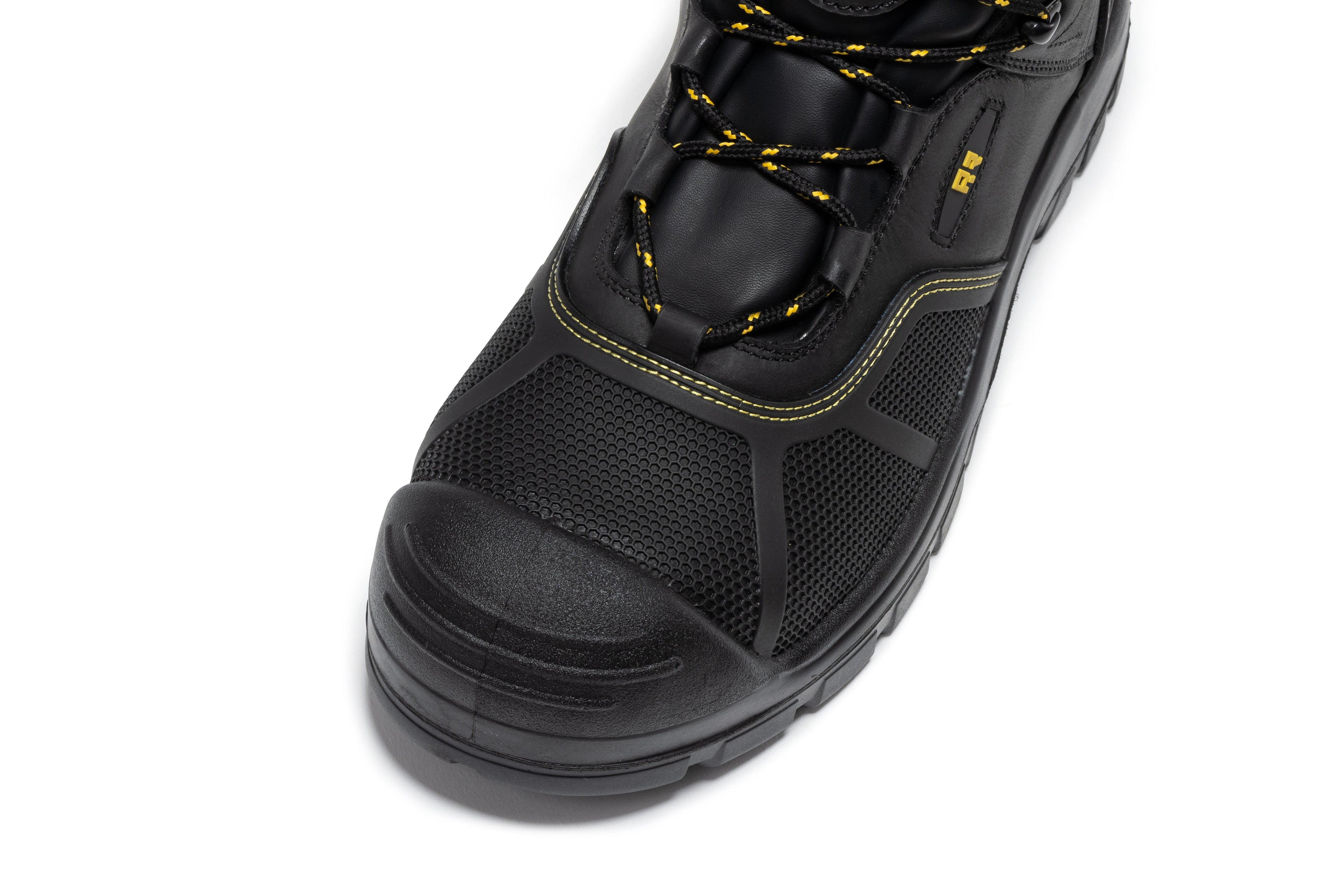 ROCKROOSTER Woodland Black 6 inch Waterproof Composite Toe Leather Work Boots AK663 - WonderingCloth