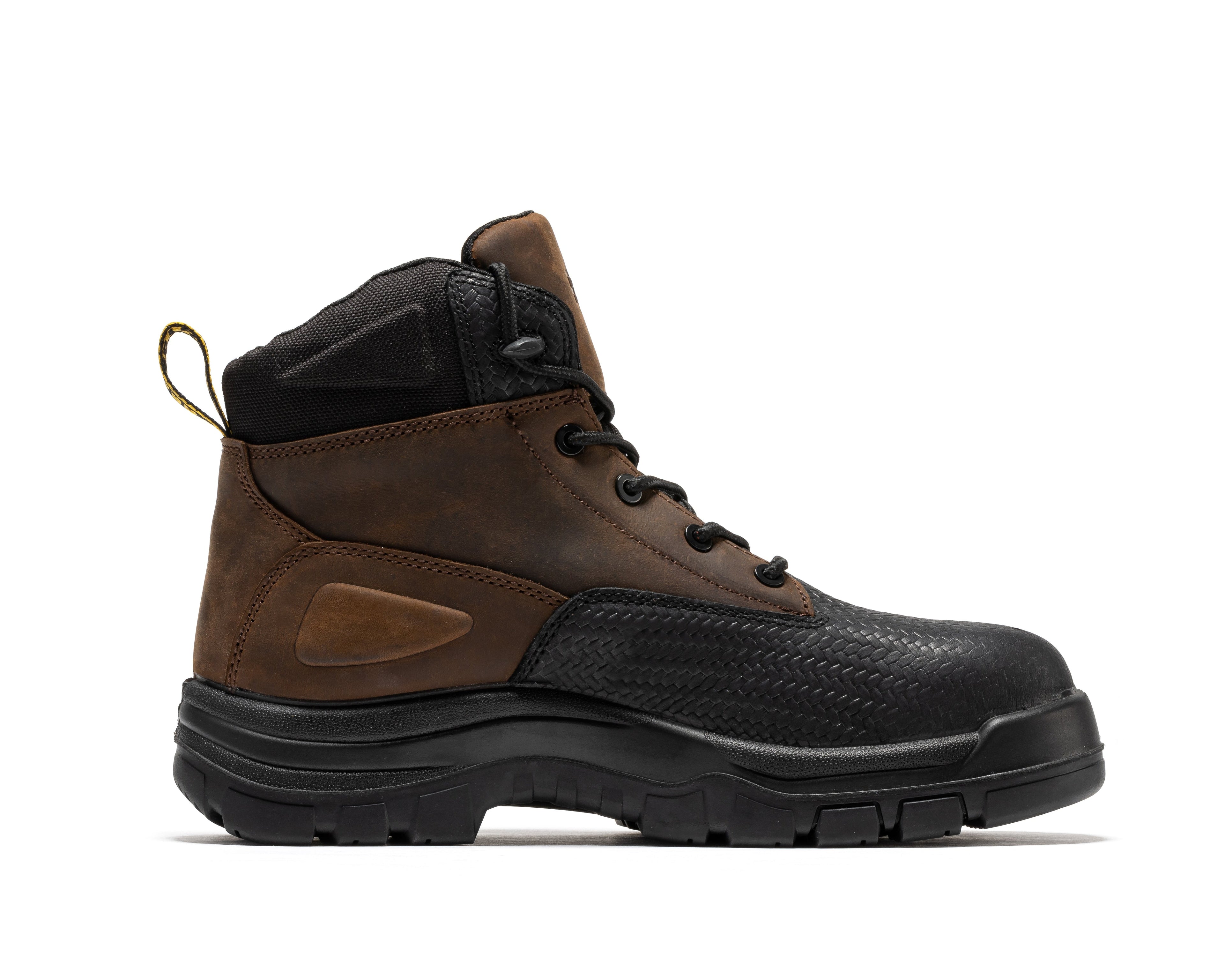 ROCKROOSTER Marfa Brown 6 Inch Waterproof Composite Toe Leather Work Boots CP210 - WonderingCloth