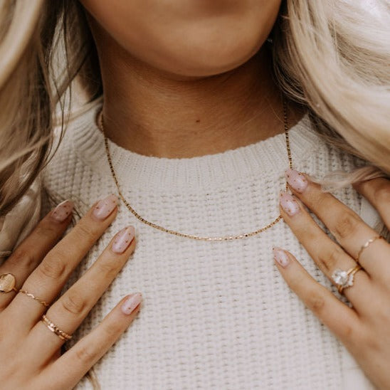 Hannah Gold Filled Mariner Necklace - WonderingCloth