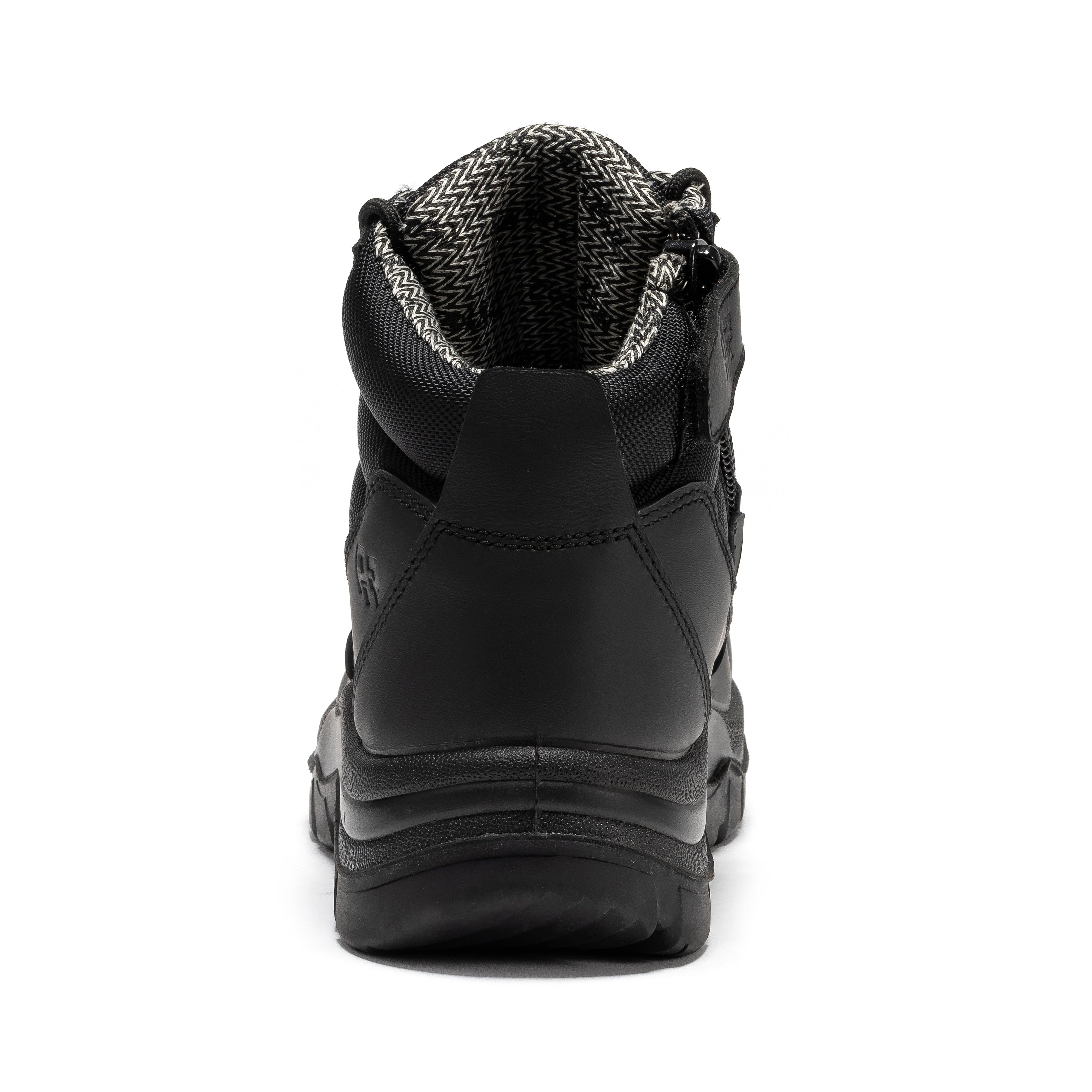 ROCKROOSTER Avalon Black 6 Inch Zip-sided Composite toe Leather Work Boots CP213BK - WonderingCloth
