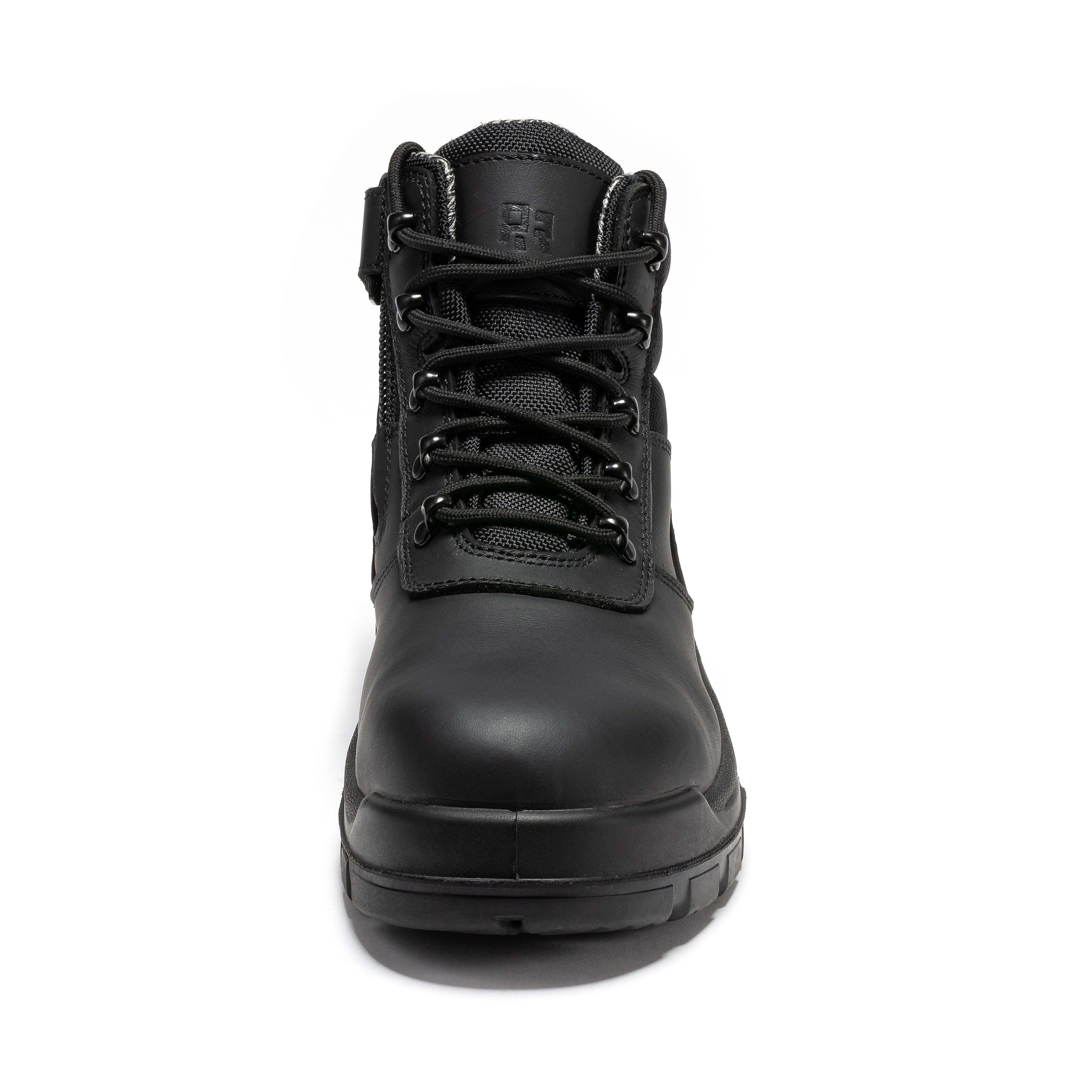 ROCKROOSTER Avalon Black 6 Inch Zip-sided Composite toe Leather Work Boots CP213BK - WonderingCloth