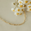 Madeline Gold Filled Paperclip Necklace - WonderingCloth