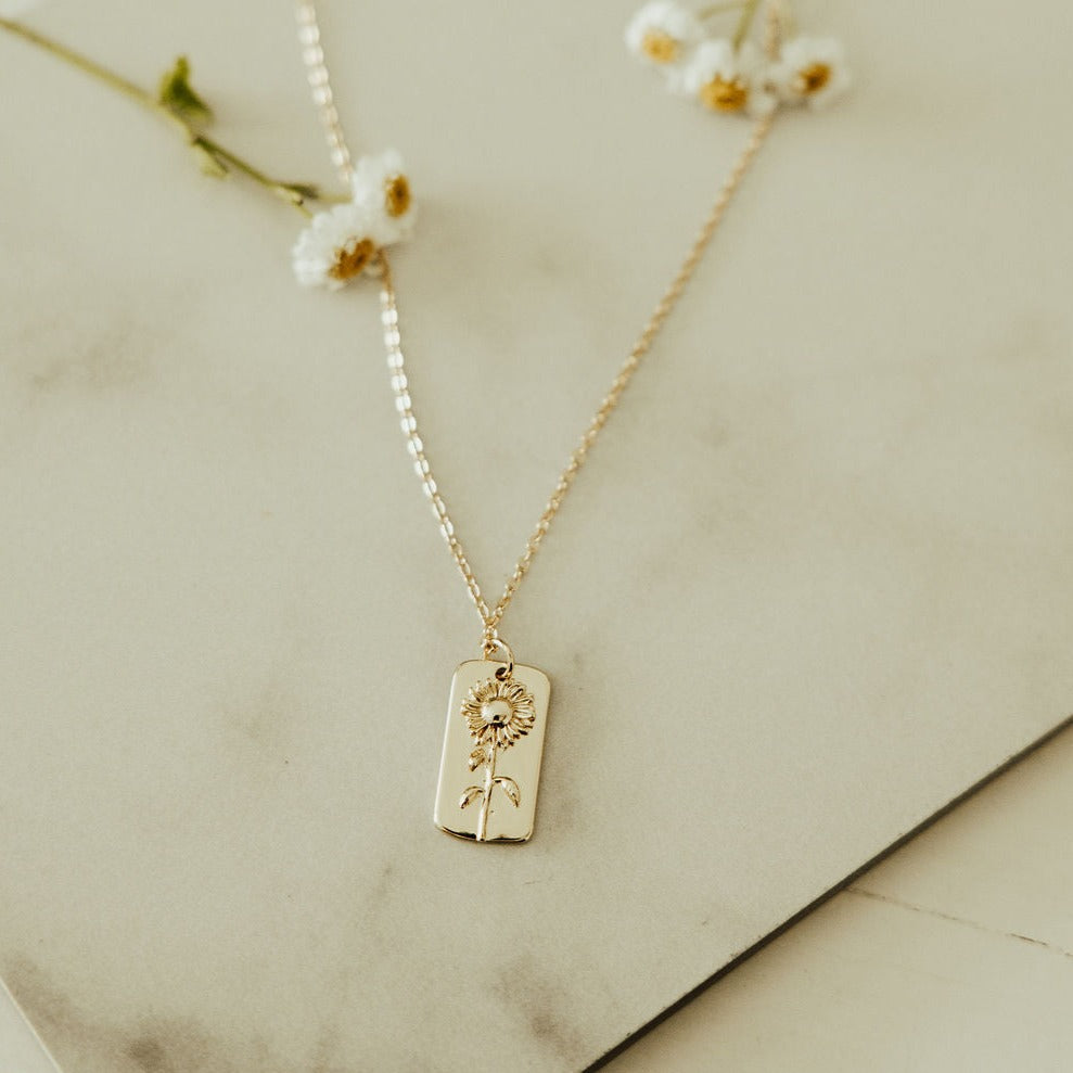 Sunflower Necklace - WonderingCloth