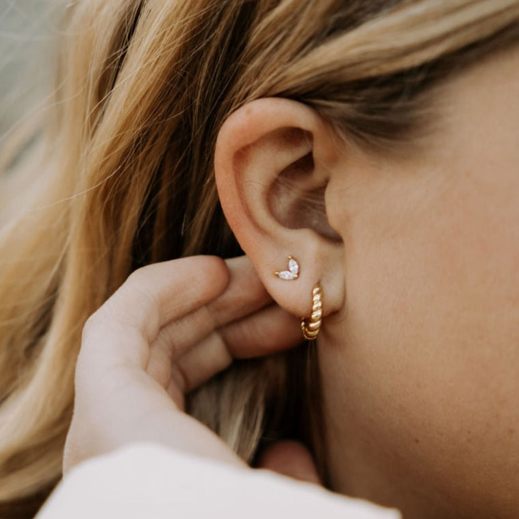 Brooklyn Twist Hoops - WonderingCloth
