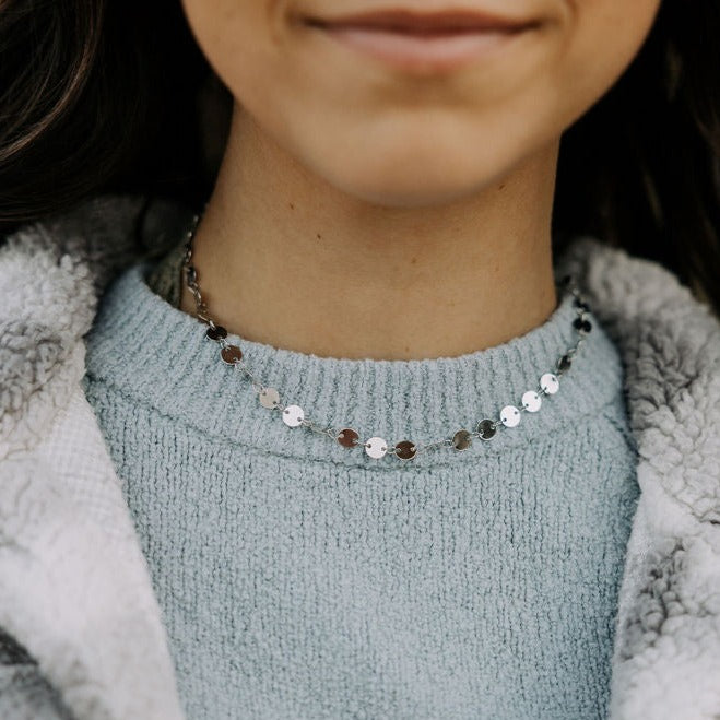 Chloe Gold Filled Coin Necklace - WonderingCloth