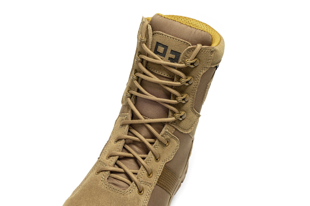 ROCKROOSTER Colmar Coyote 8 inch Suede Leather Waterproof Tactical & Military Boots AB500 - WonderingCloth
