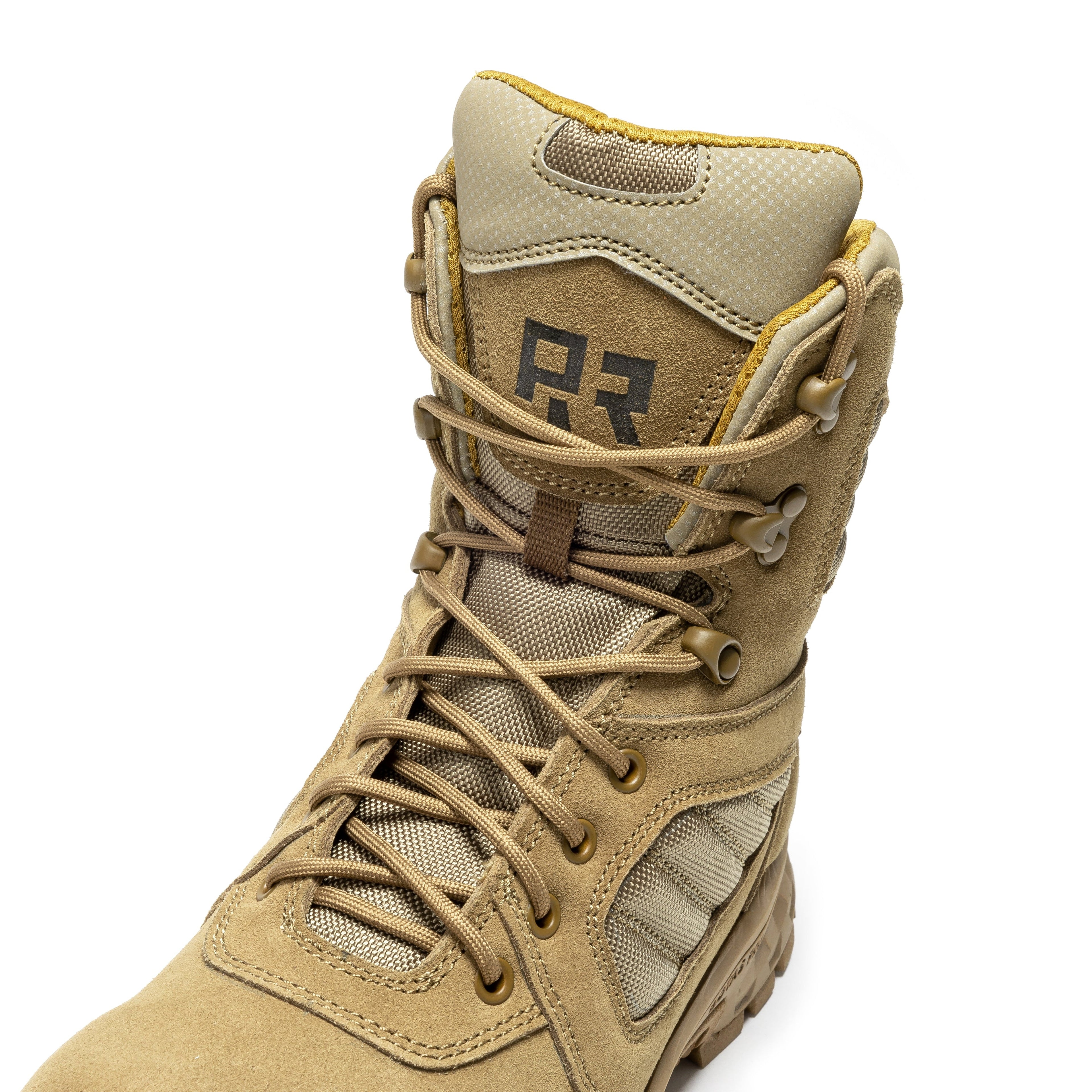 ROCKROOSTER Burano Coyote 8 inch Suede Leather Waterproof Tactical & Military Boots AB540 - WonderingCloth