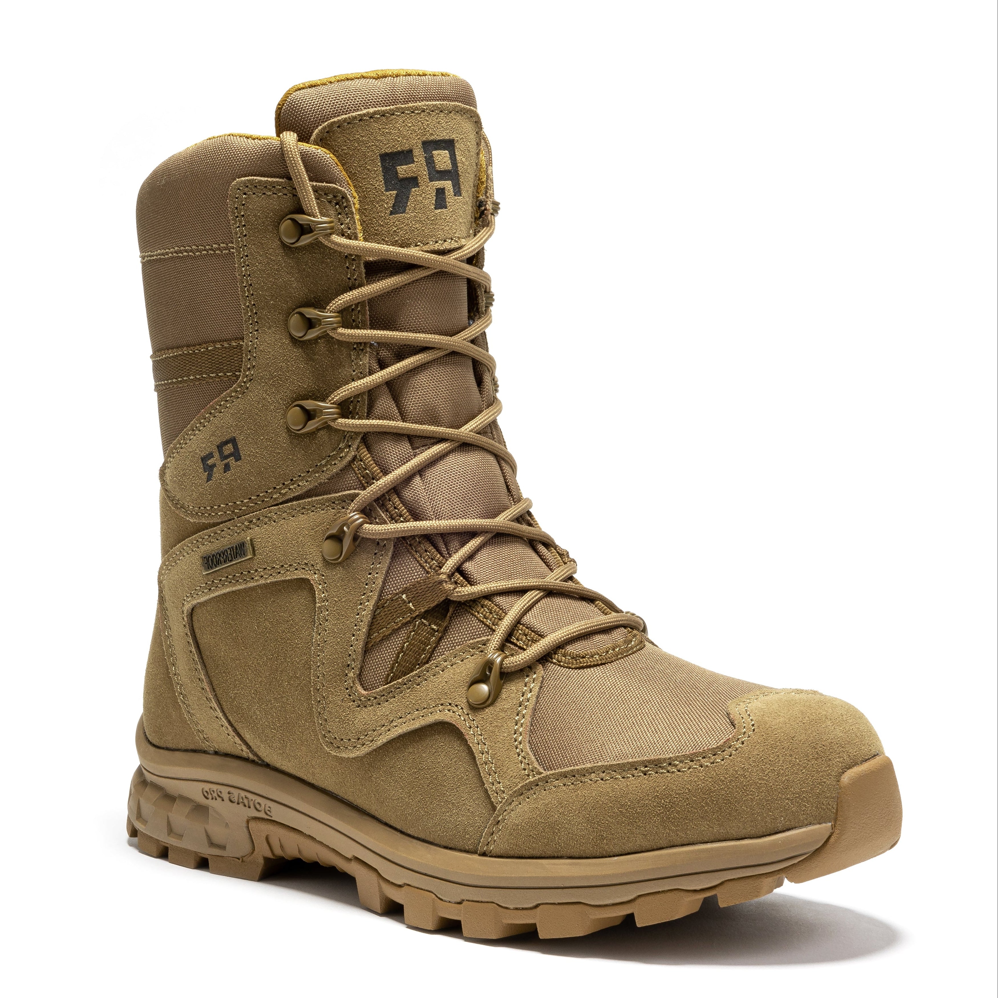 ROCKROOSTER Colmar Coyote 8 inch Suede Leather Waterproof Tactical & Military Boots AB520 - WonderingCloth