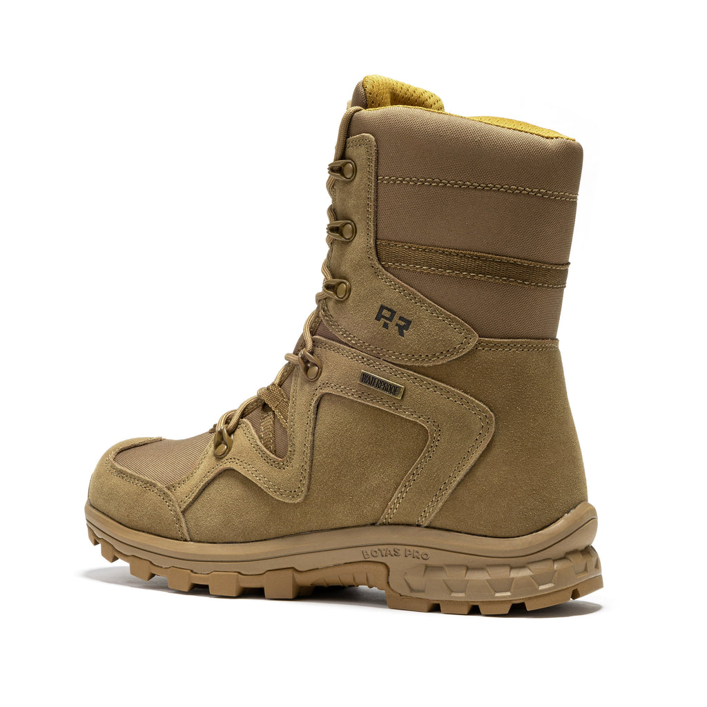 ROCKROOSTER Colmar Coyote 8 inch Suede Leather Waterproof Tactical & Military Boots AB520 - WonderingCloth