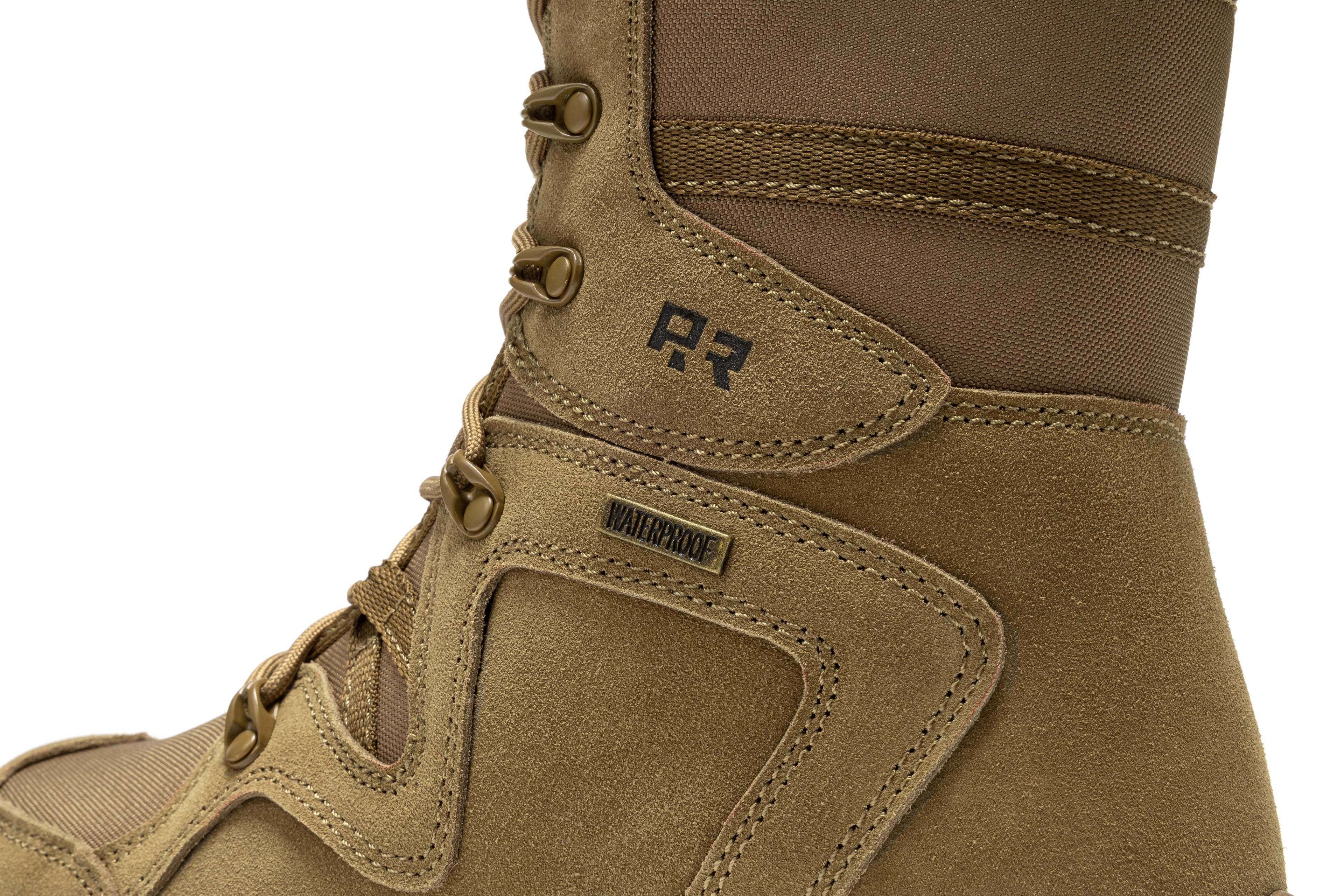 ROCKROOSTER Colmar Coyote 8 inch Suede Leather Waterproof Tactical & Military Boots AB520 - WonderingCloth