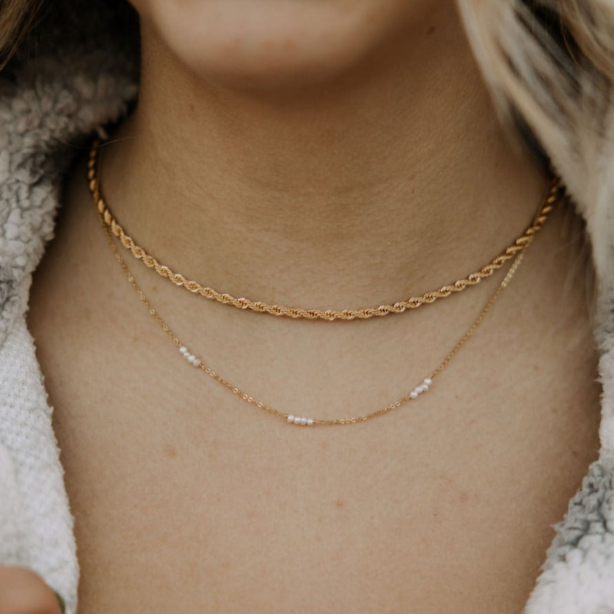 Laguna Pearl Necklace - WonderingCloth