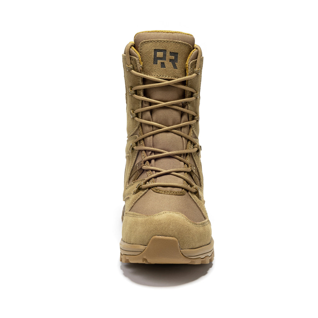 ROCKROOSTER Colmar Coyote 8 inch Suede Leather Waterproof Tactical & Military Boots AB520 - WonderingCloth