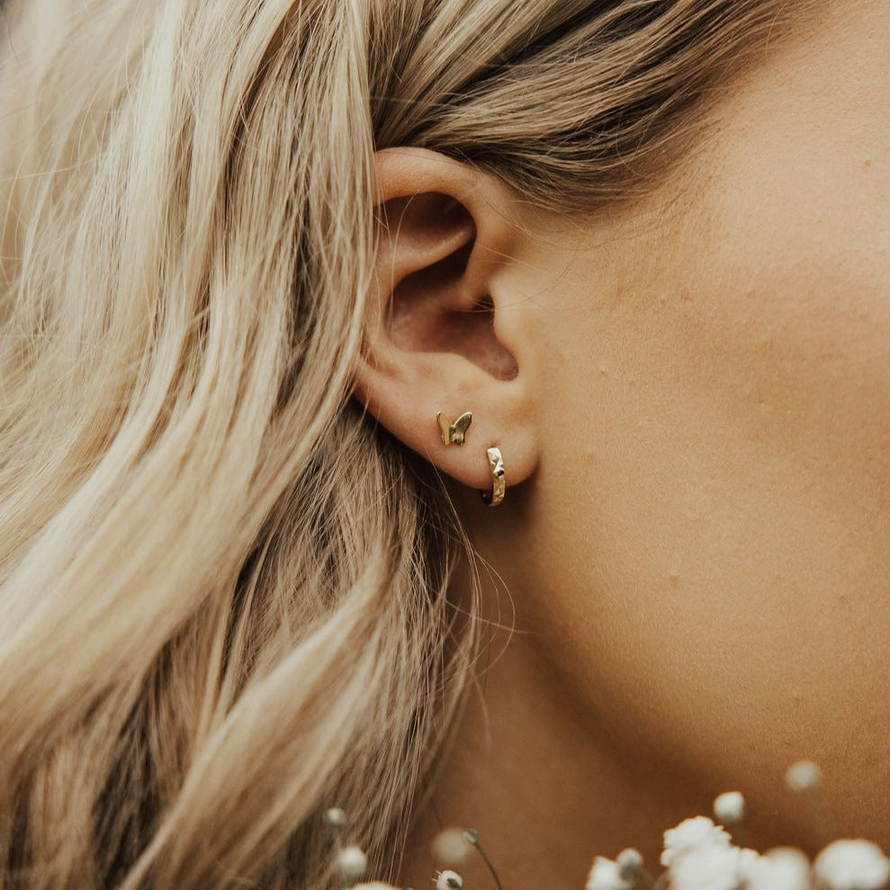 Sydney Hammered Hoops - WonderingCloth