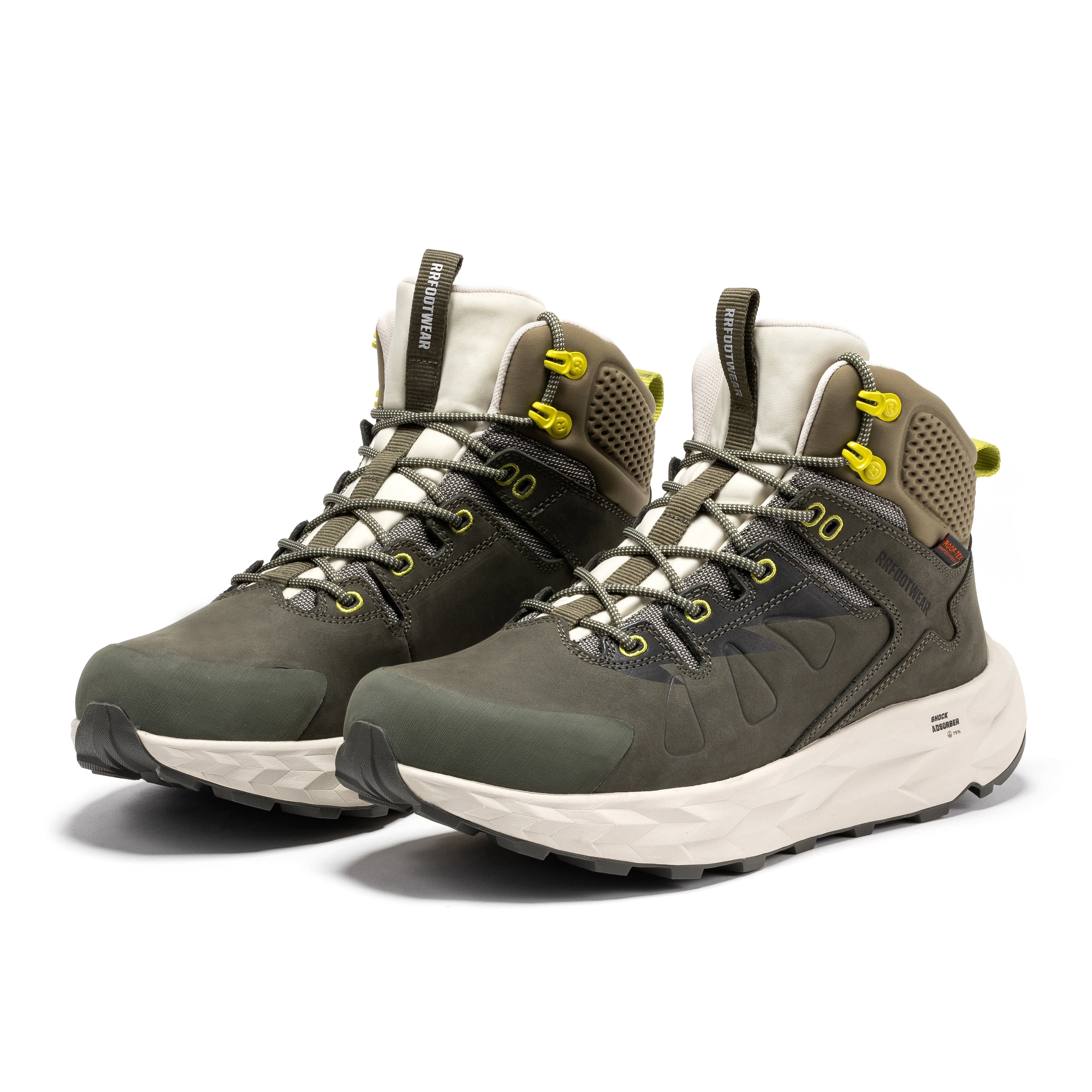 ROCKROOSTER Farmington Green 6 Inch Waterproof Hiking Boots with VIBRAM® Outsole  OC21033 - WonderingCloth