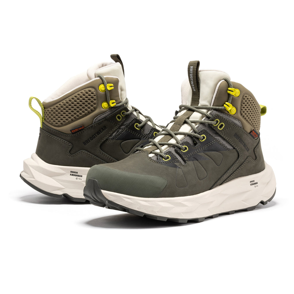ROCKROOSTER Farmington Green 6 Inch Waterproof Hiking Boots with VIBRAM® Outsole  OC21033 - WonderingCloth