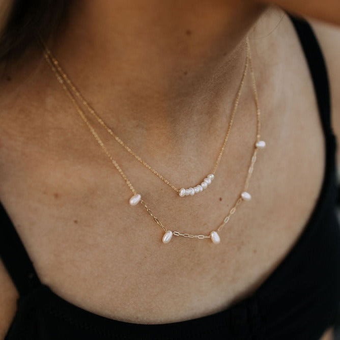 Oceanside Pearl Necklace - WonderingCloth