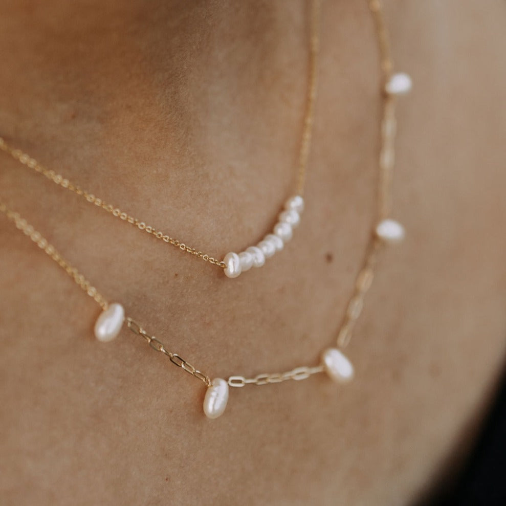 Oceanside Pearl Necklace - WonderingCloth