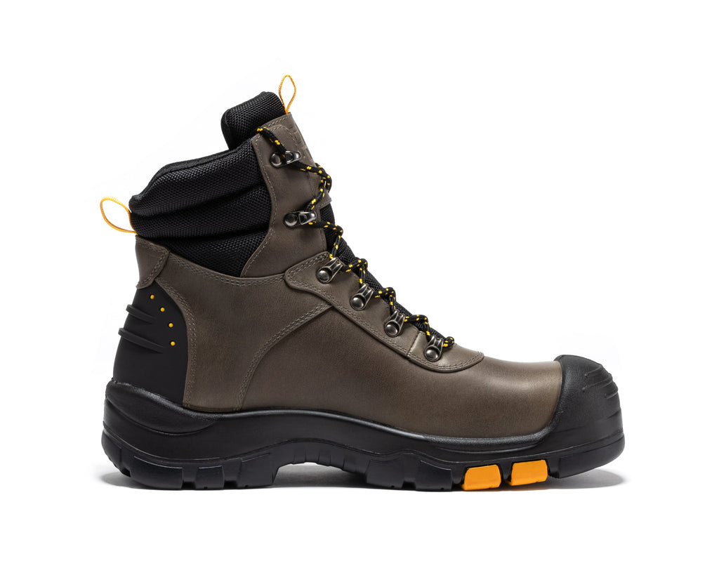 ROCKROOSTER Woodland Rust 6 inch Waterproof Composite Toe Leather Work Boots AK665 - WonderingCloth