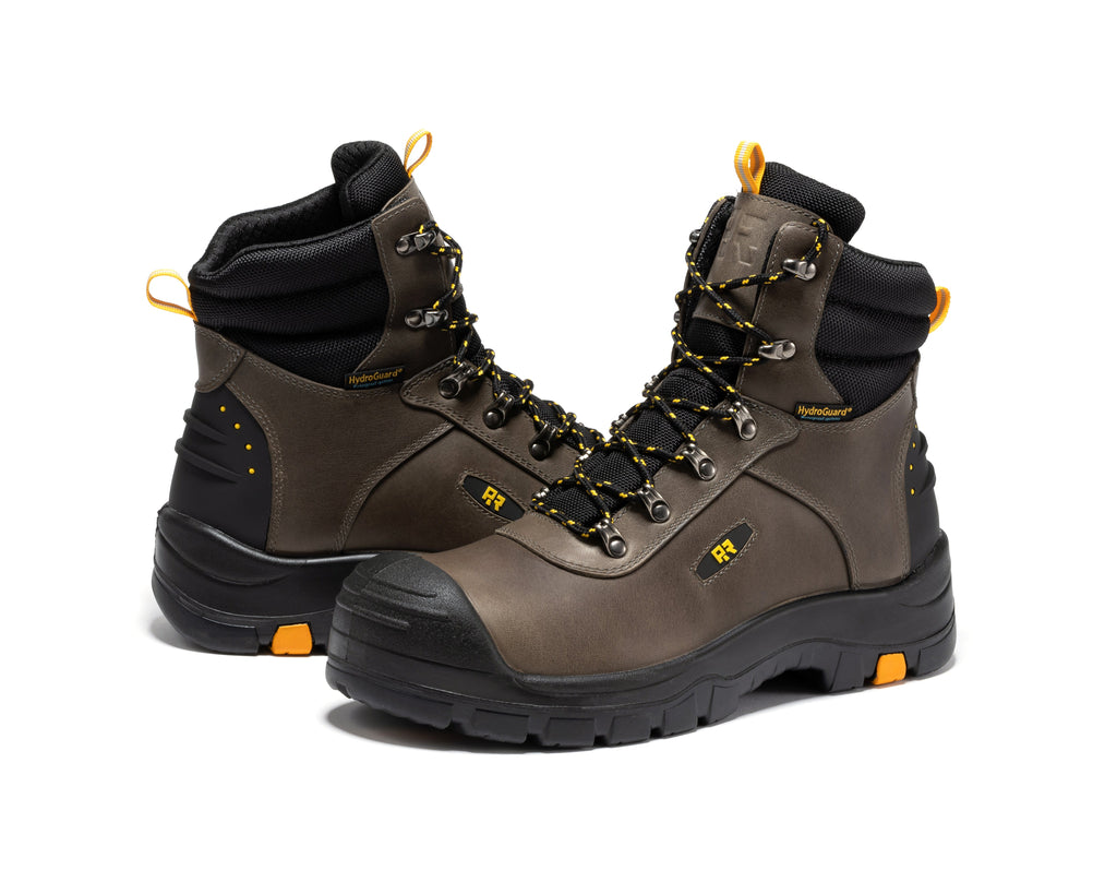 ROCKROOSTER Woodland Rust 6 inch Waterproof Composite Toe Leather Work Boots AK665 - WonderingCloth