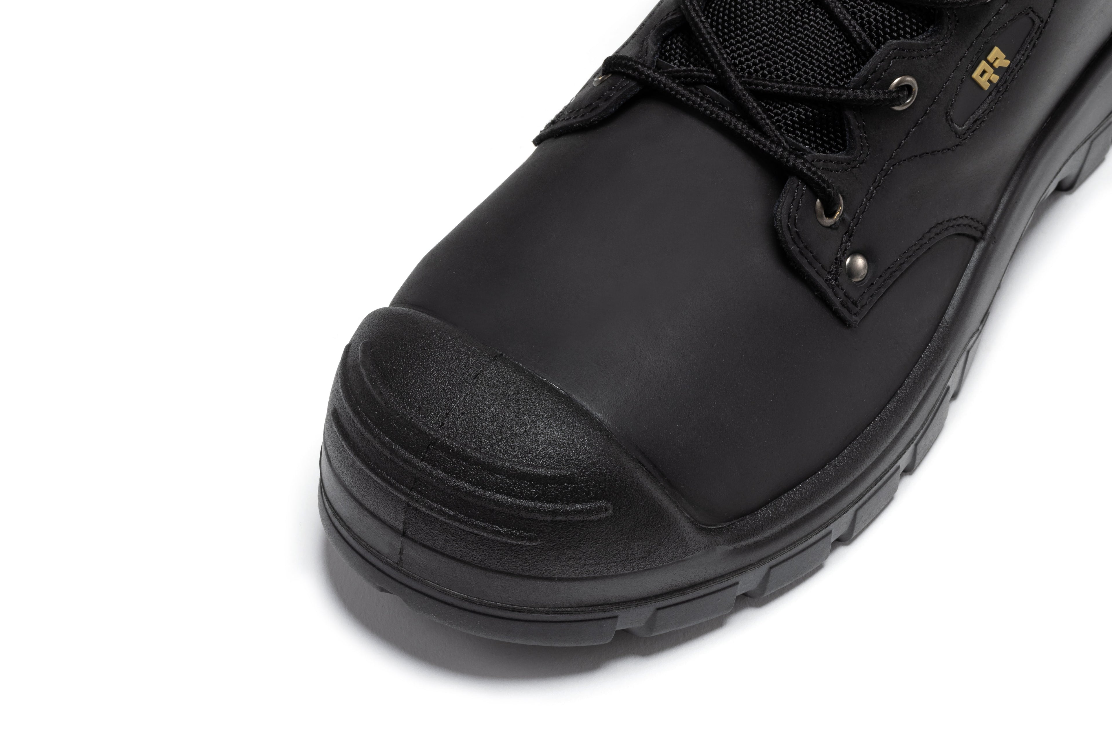 ROCKROOSTER Woodland Black 6 inch Waterproof Composite Toe Leather Work Boots AK662 - WonderingCloth