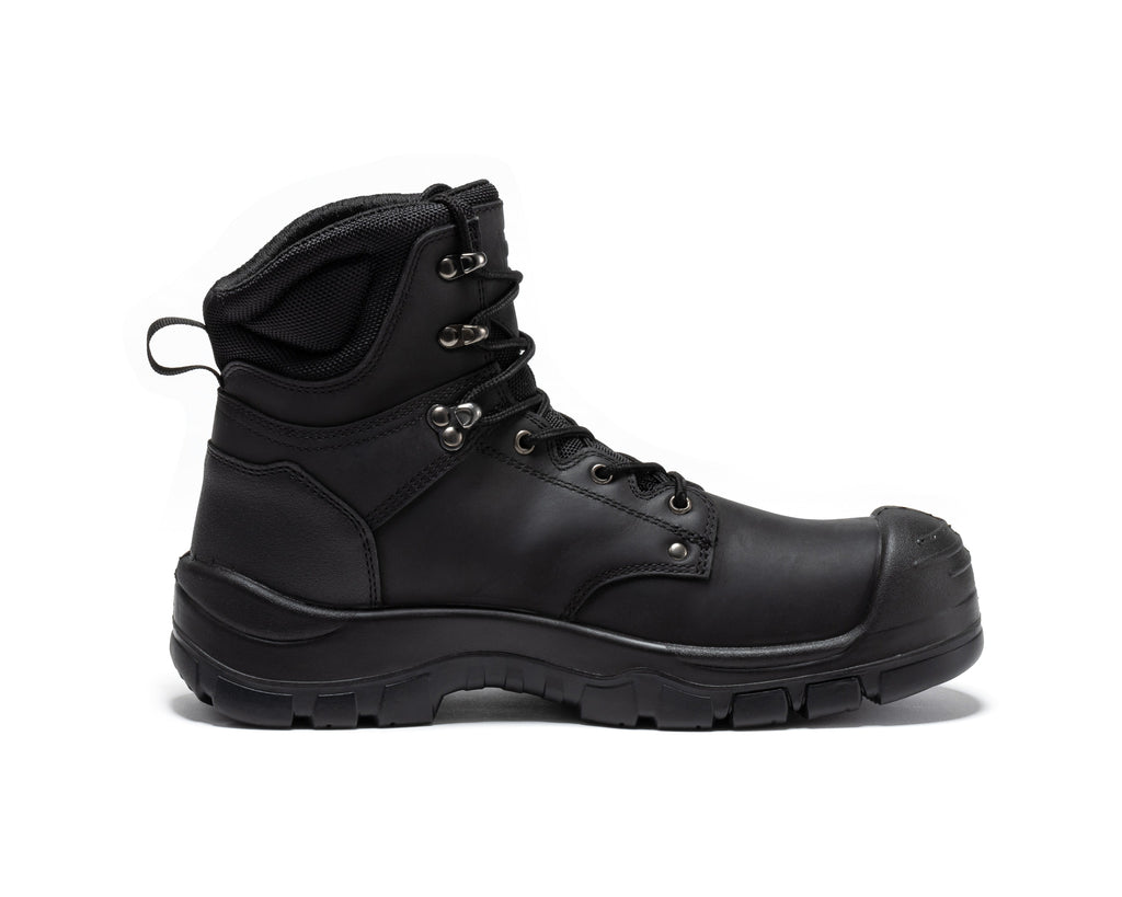 ROCKROOSTER Woodland Black 6 inch Waterproof Composite Toe Leather Work Boots AK662 - WonderingCloth