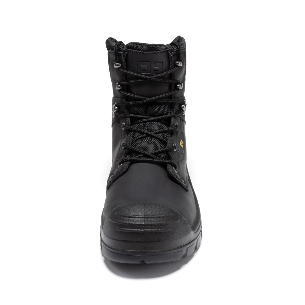 ROCKROOSTER Woodland Black 6 inch Waterproof Composite Toe Leather Work Boots AK662 - WonderingCloth
