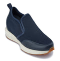CALTO - J1435  - 3.3 Inches Taller (Dark Blue) - Casual Chunky Sole Sneaker Loafers - WonderingCloth