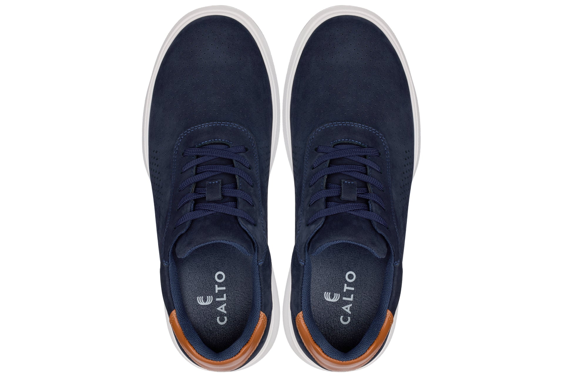 CALTO - J1582  - 2.6 Inches Taller (Navy) - Lightweight Casual Walkers - WonderingCloth