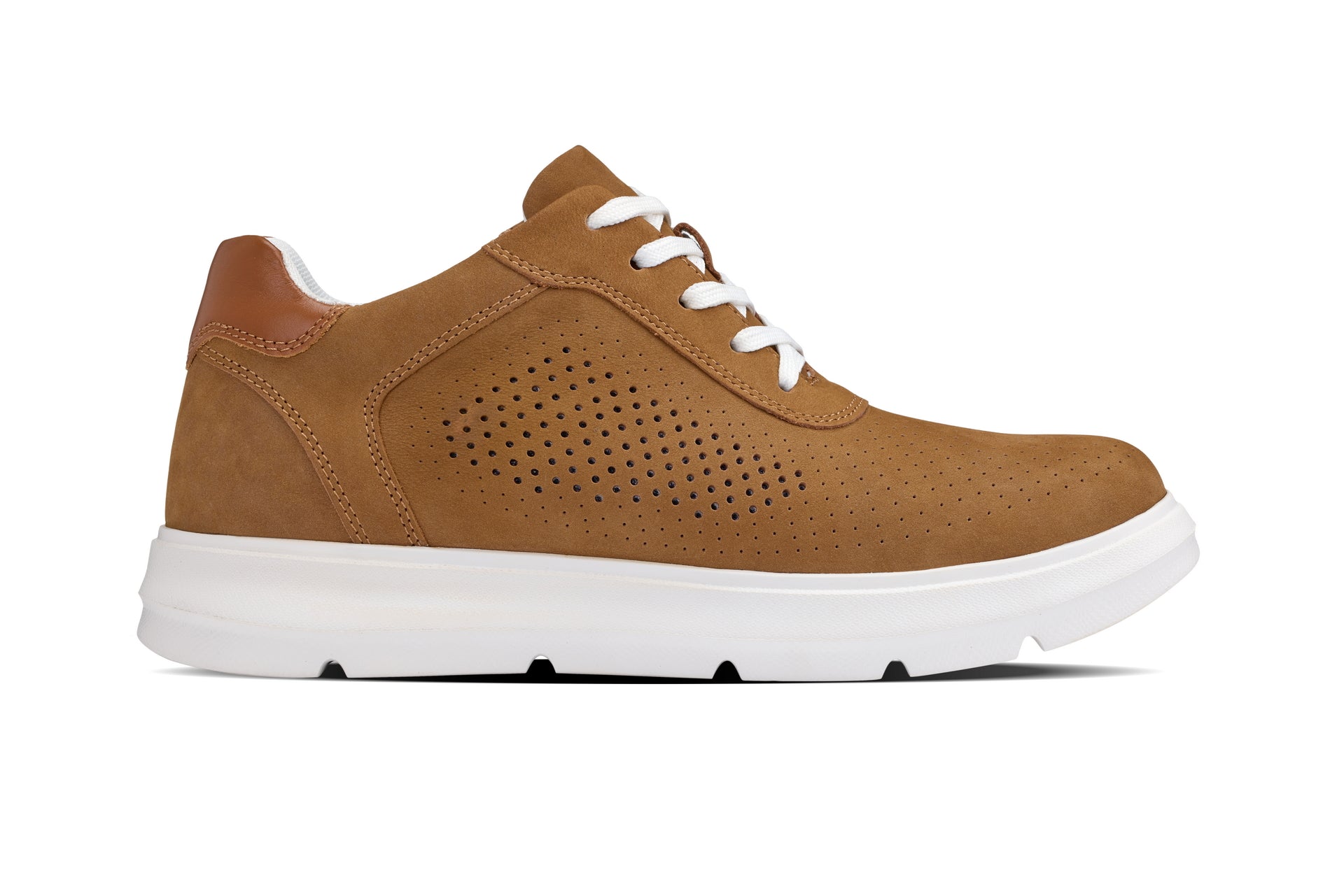 CALTO - J1583  - 2.6 Inches Taller (Brown) - Lightweight Casual Walkers - WonderingCloth