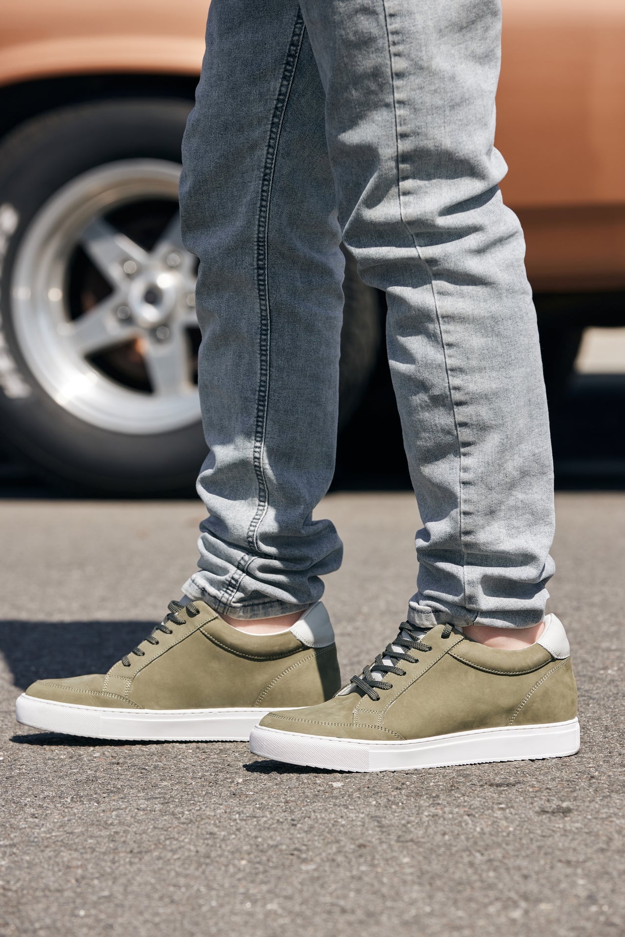 CALTO - J1854 - 2.6 Inches Taller (Olive) - WonderingCloth