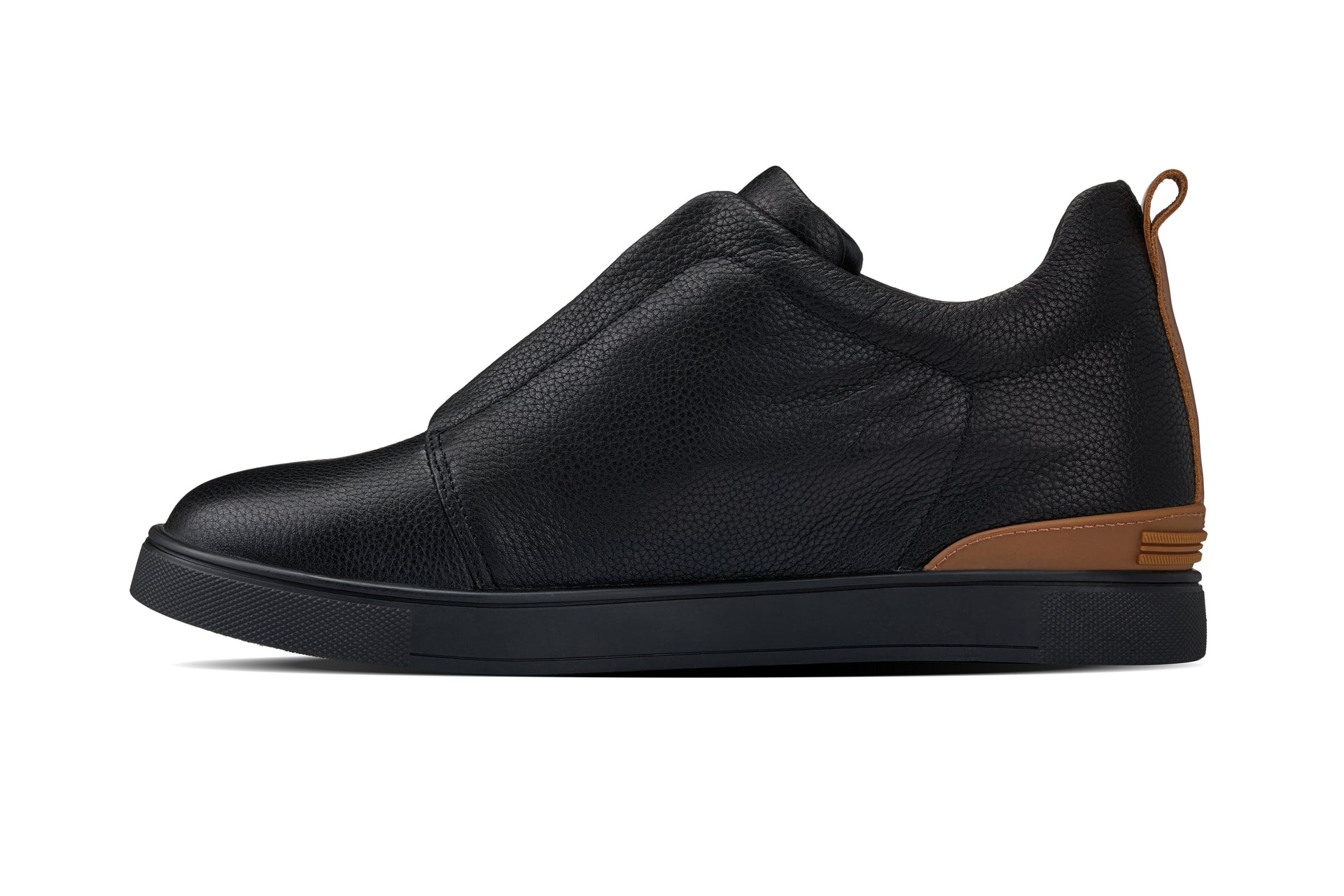 CALTO - J1931  - 2.6 Inches Taller (Black/Black Sole) - Slip-On Snoafers - WonderingCloth