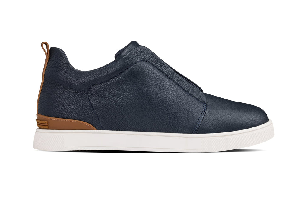CALTO - J1934  - 2.6 Inches Taller (Navy) - Slip-On Snoafers - WonderingCloth
