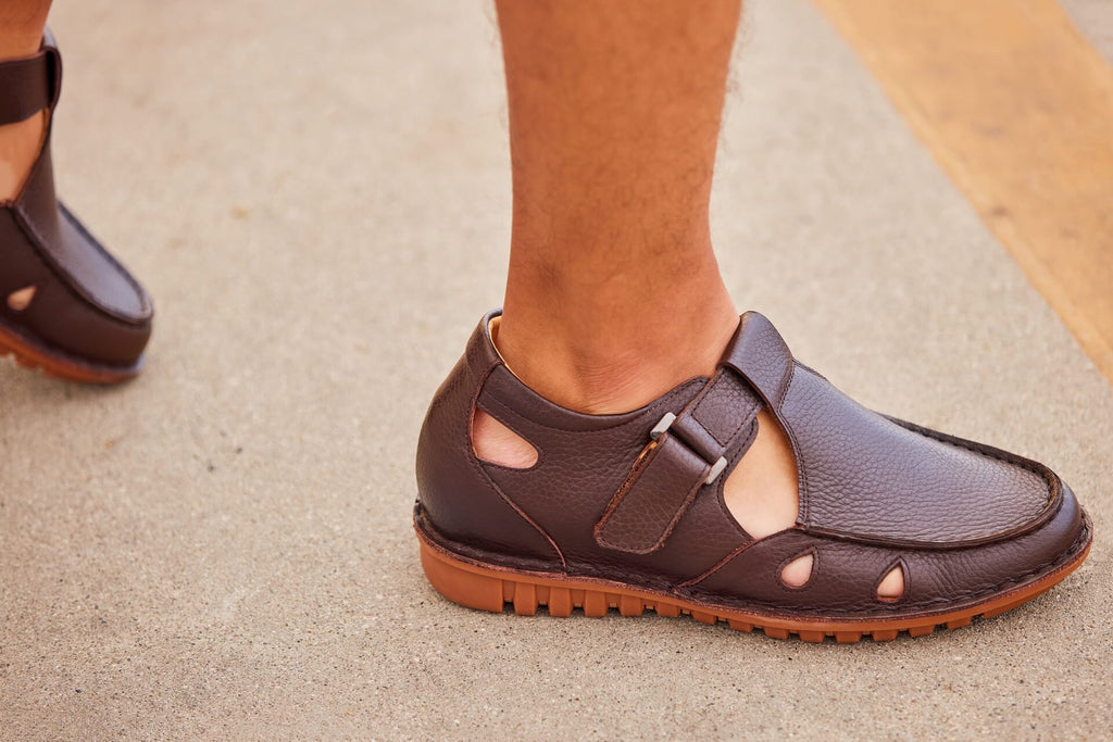 CALTO - K0752 - 2.8 Inches Taller (Coffee Brown) - Lightweight Casual Fisherman Sandal - WonderingCloth